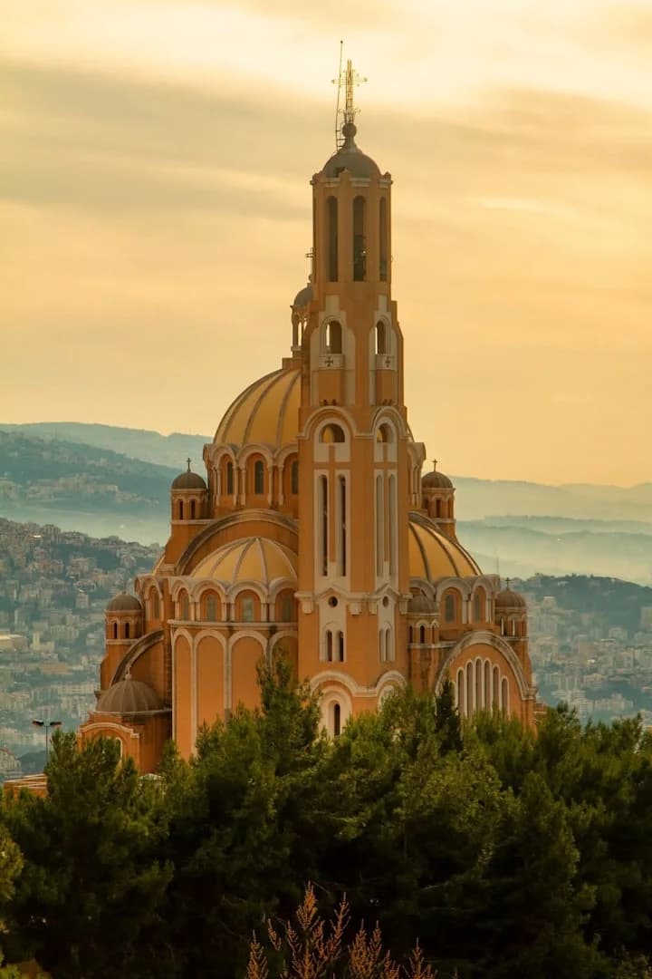 Facade view of Saint Paul Basilica