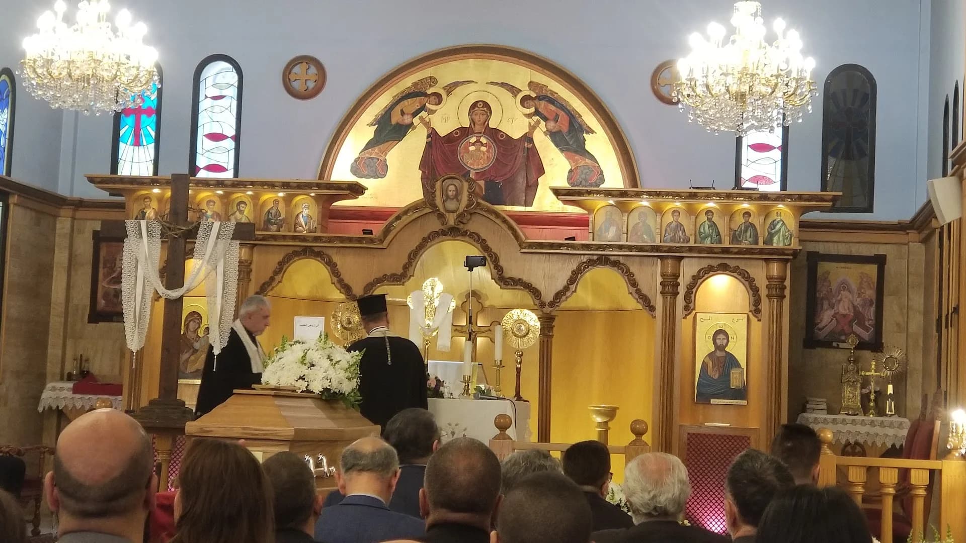 Interior view of Saint Rita Church (Beit Meri)