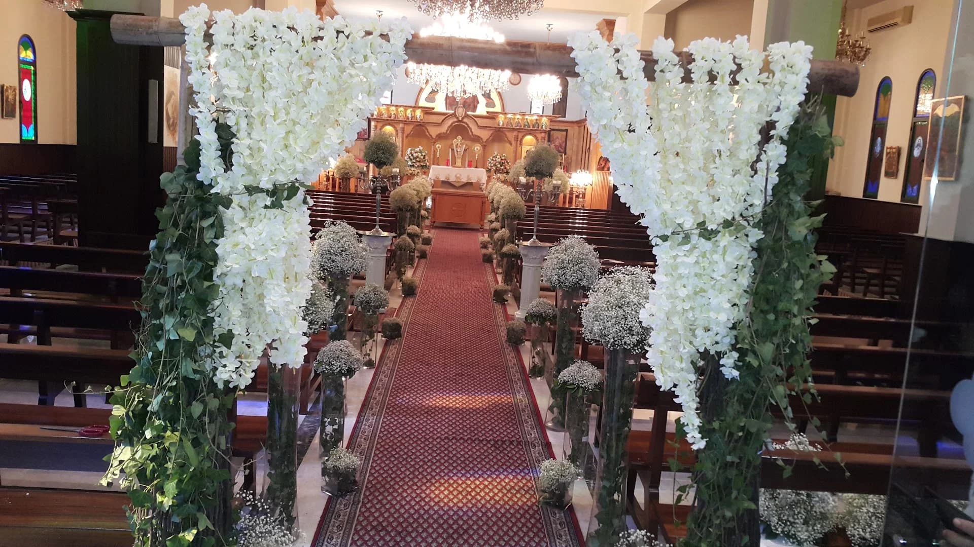 Interior view of Saint Rita Church (Beit Meri)