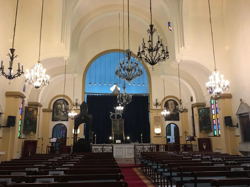 Interior view of Sourp Hagop Church