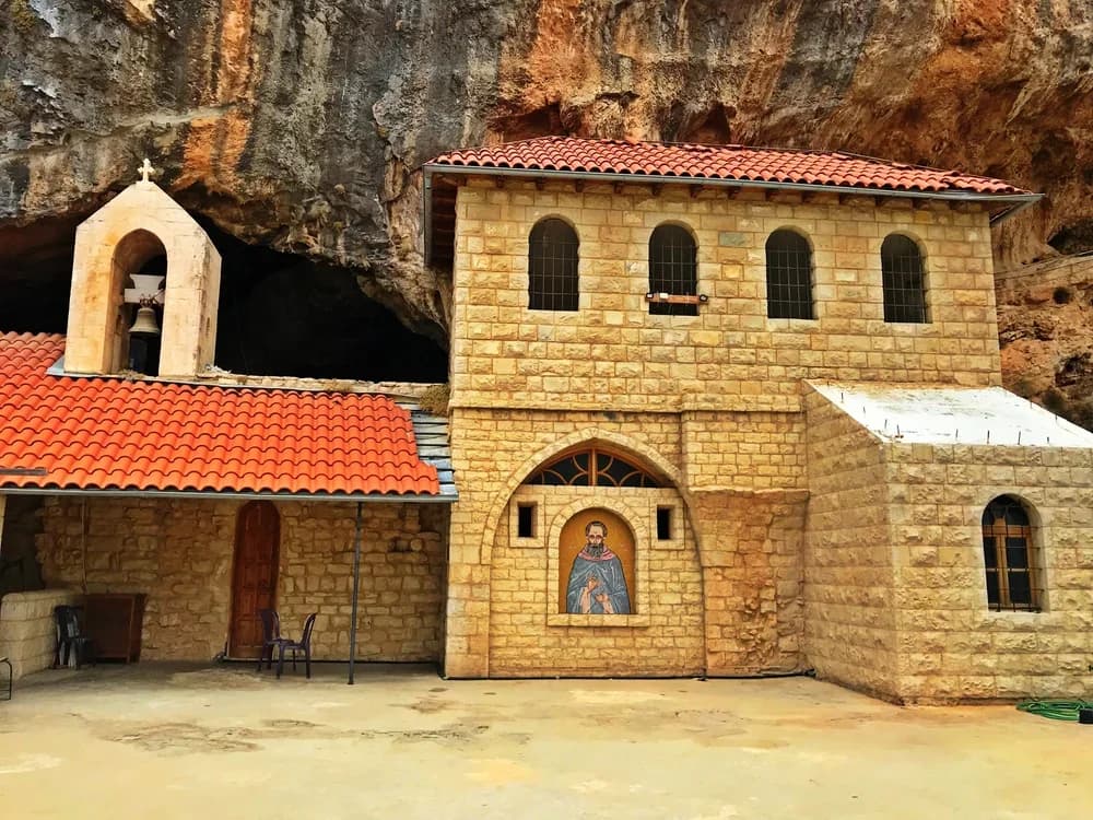 Facade view of Hamatoura Monastery
