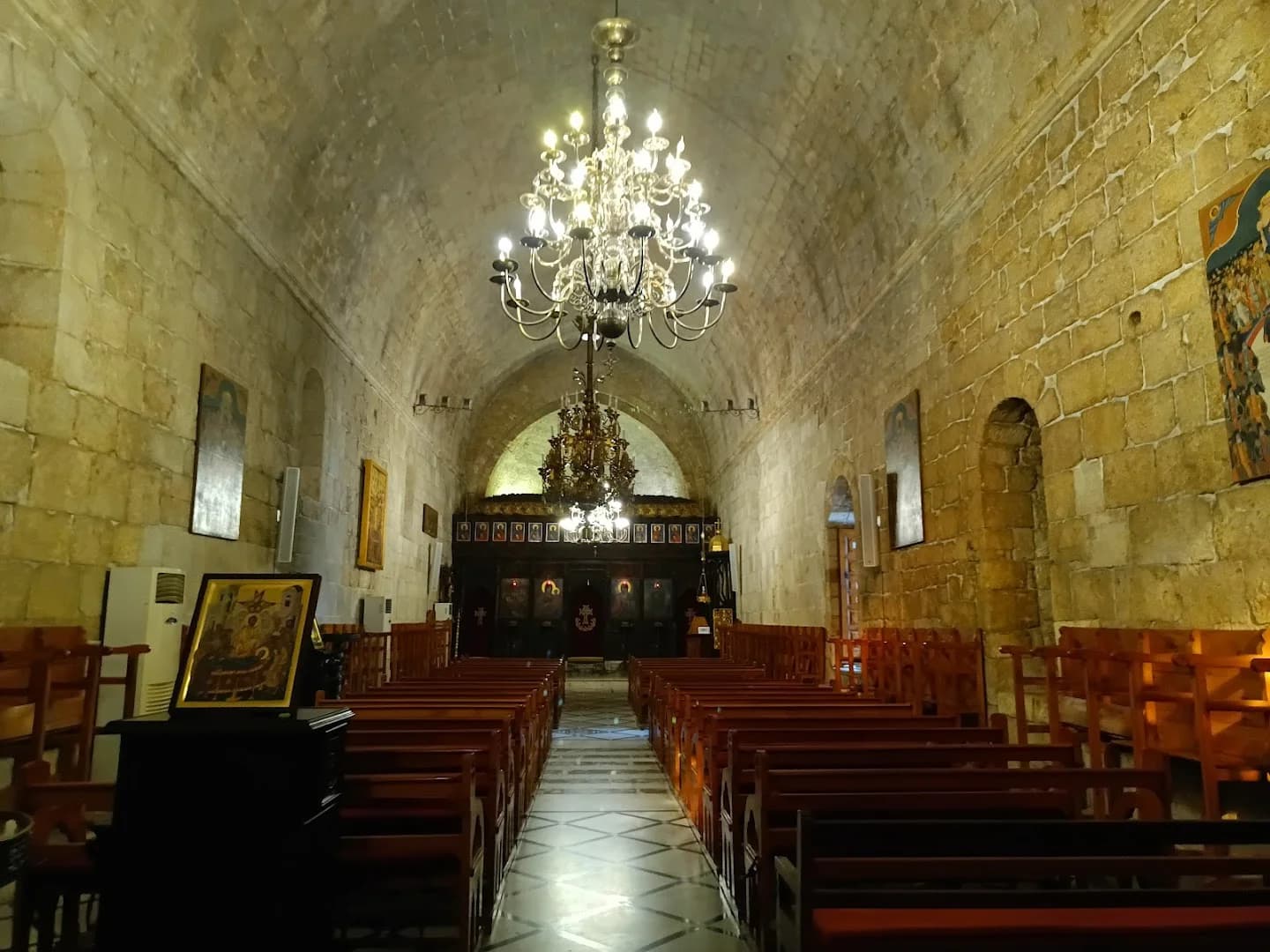 Interior view of Our Lady of Balamand Patriarchal Monastery