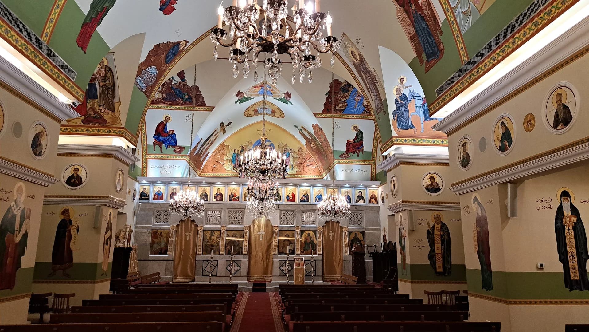 Interior view of Saint Mary's Church