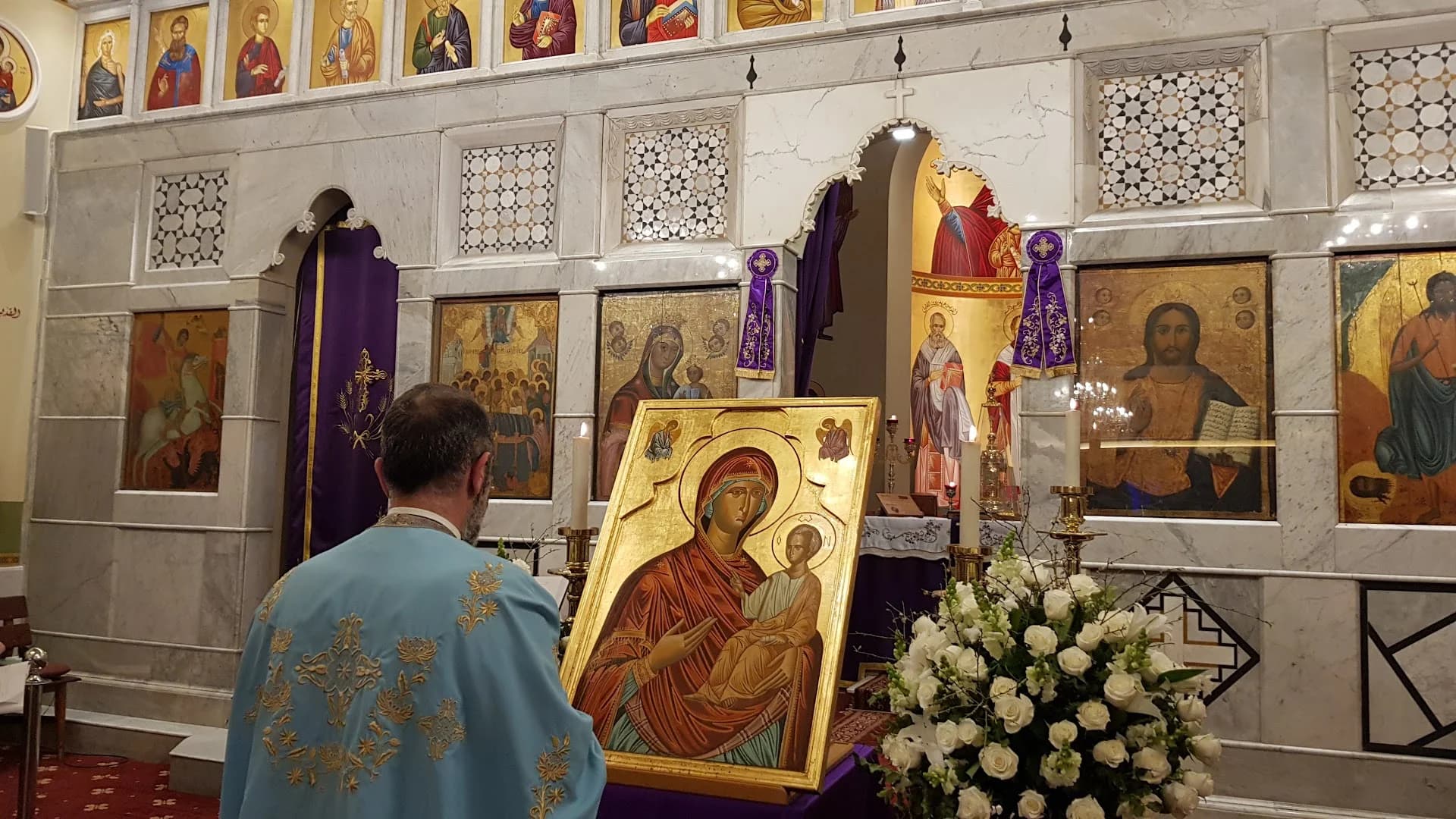 Interior view of Saint Mary's Church