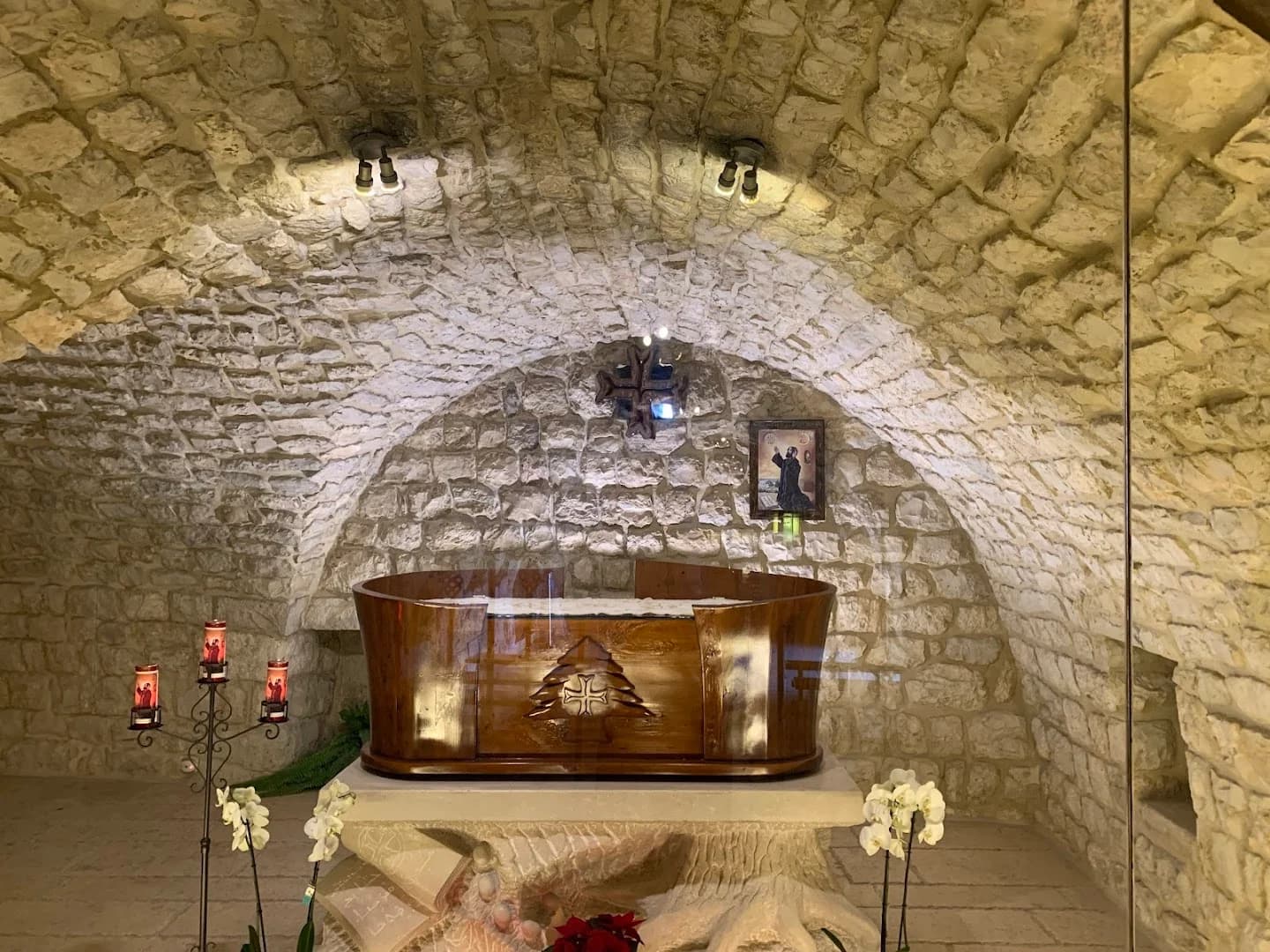 Interior view of Sanctuary of Saint Nimatullah Hardini