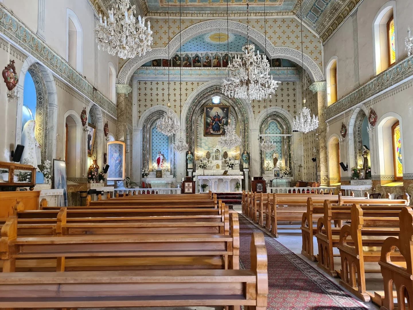 Interior view of Our Lady of Bkaa Kafra Church