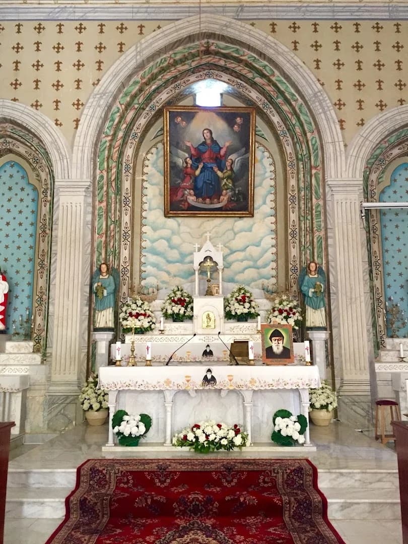 Interior view of Our Lady of Bkaa Kafra Church
