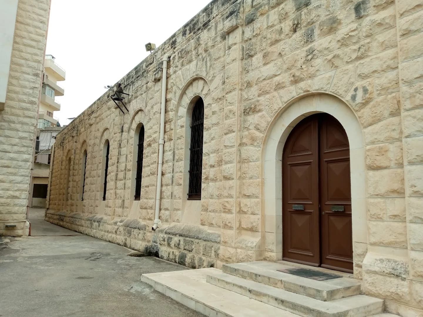 Facade view of Saint Elias Cathedral (Sidon)