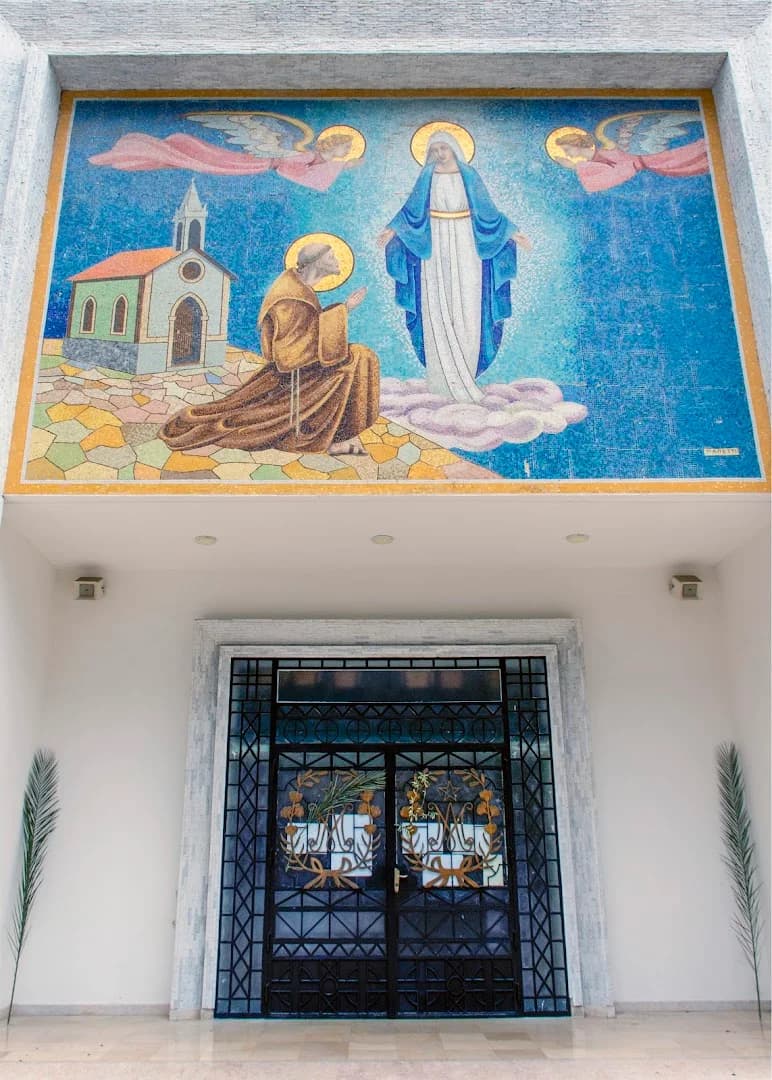 Facade view of Our Lady of the Angels Church