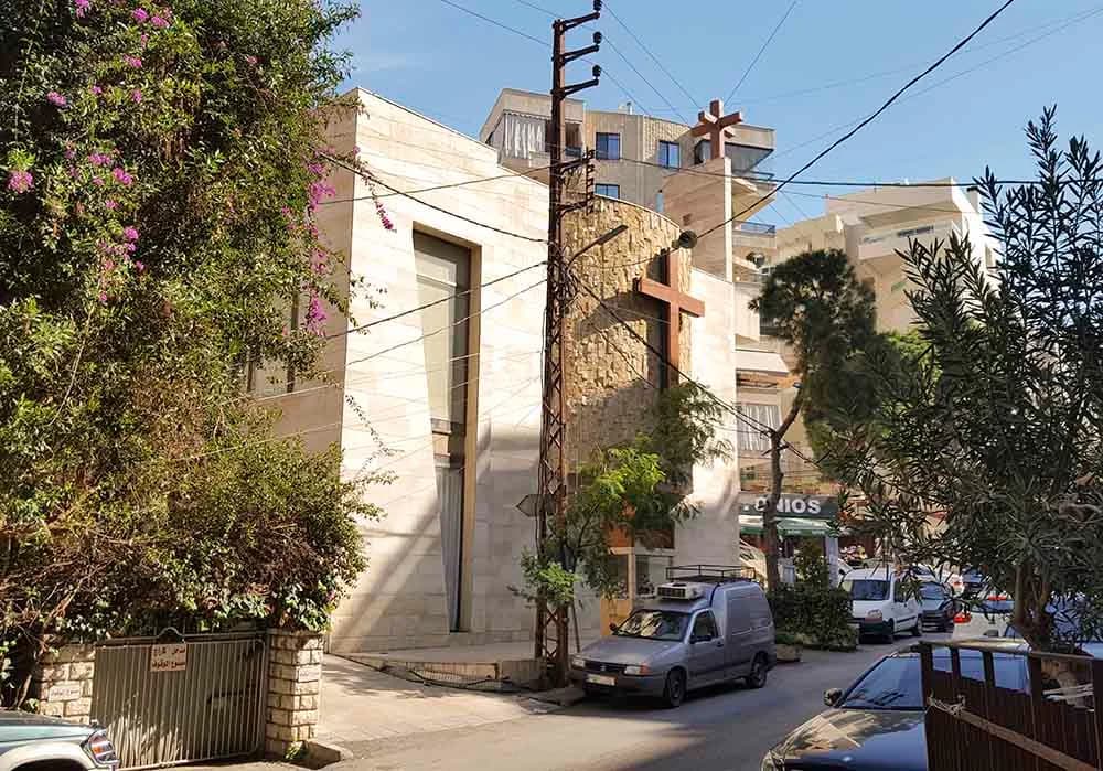 Exterior view of Saint Anthony Church (Adonis)