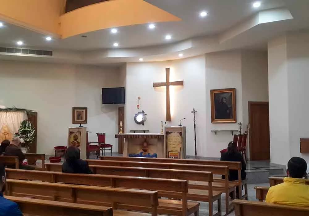Interior view of Saint Anthony Church (Adonis)