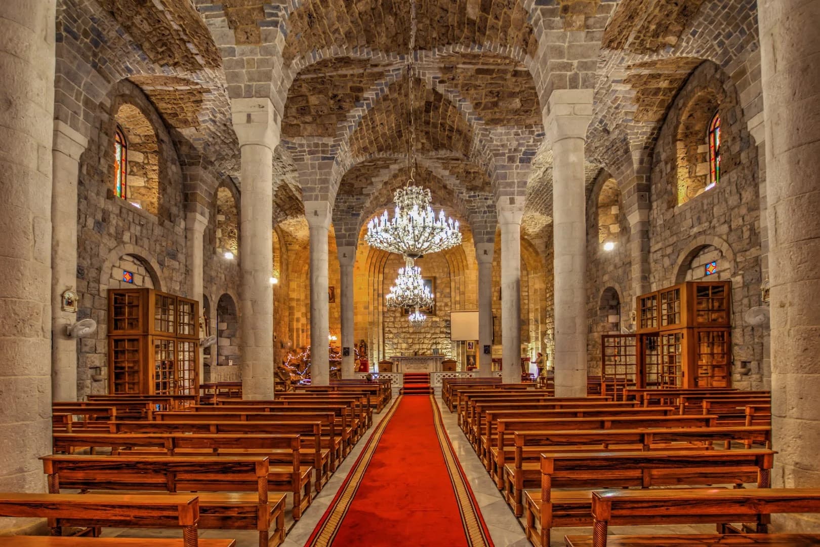 Interior view of Saint Elias Cathedral (Qartaba)