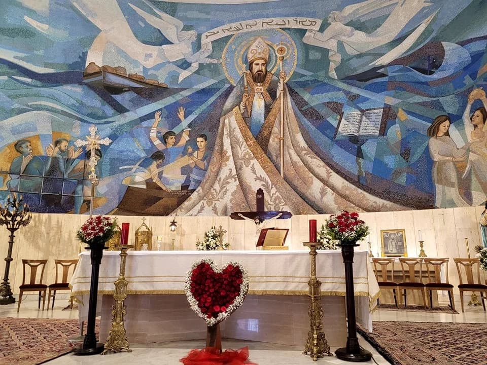 Interior view of Saint Zakhia's Cathedral