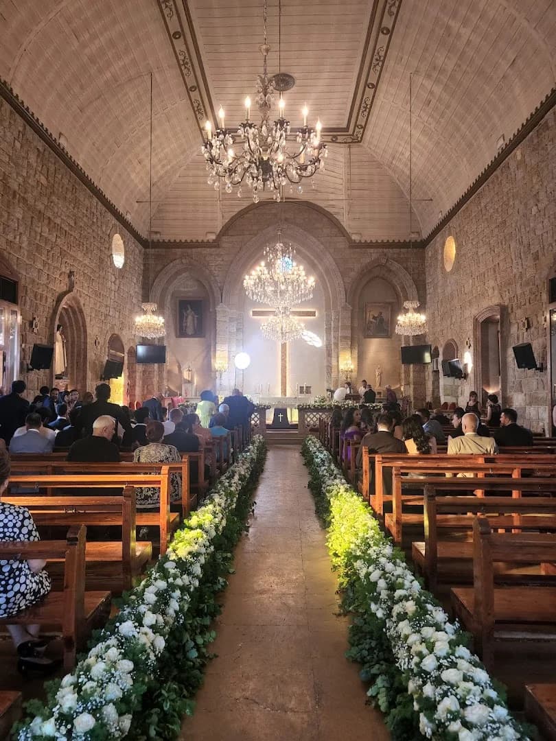 Interior view of Saint Sassine Church (Beit Meri)