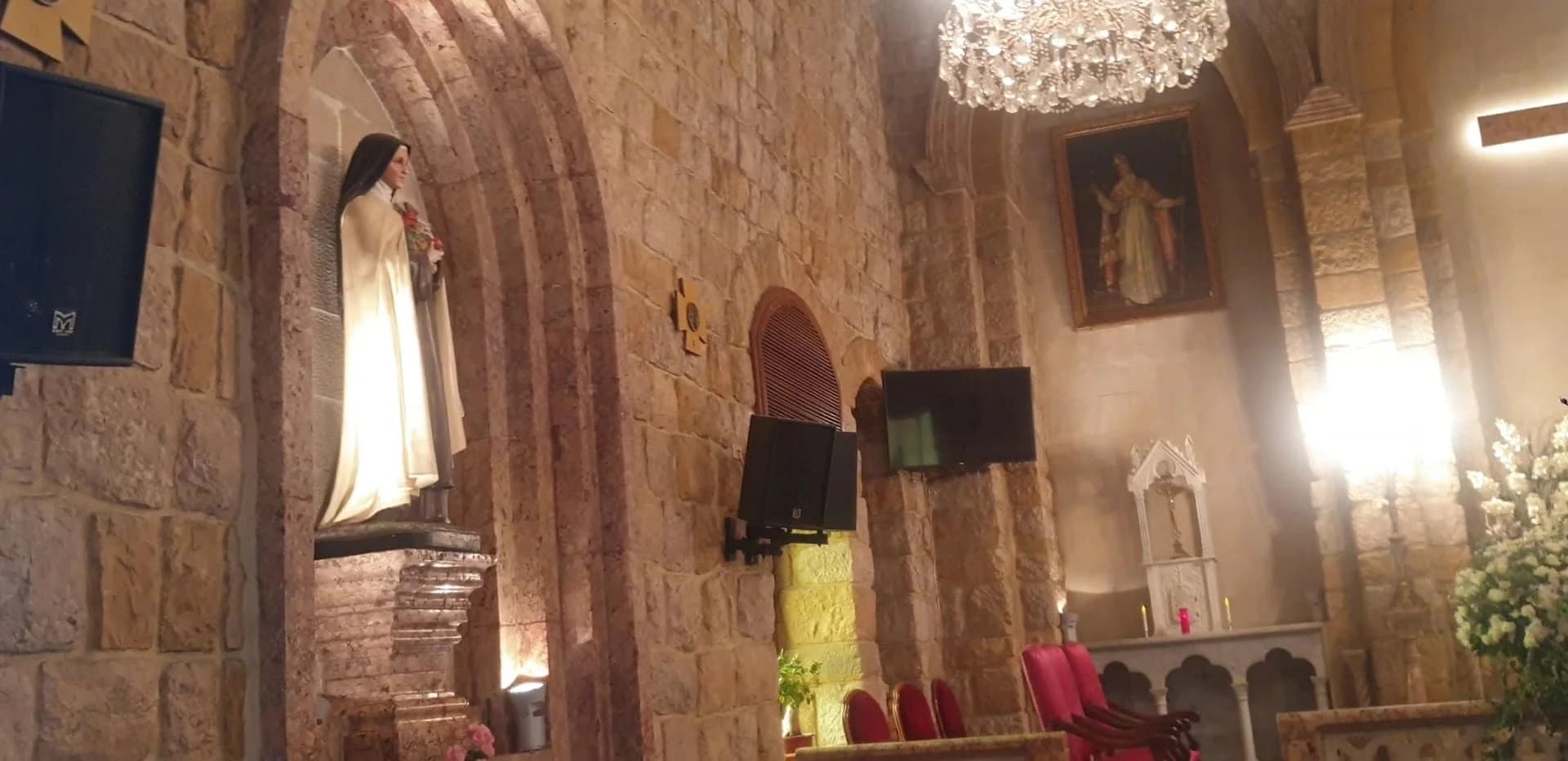 Interior view of Saint Sassine Church (Beit Meri)