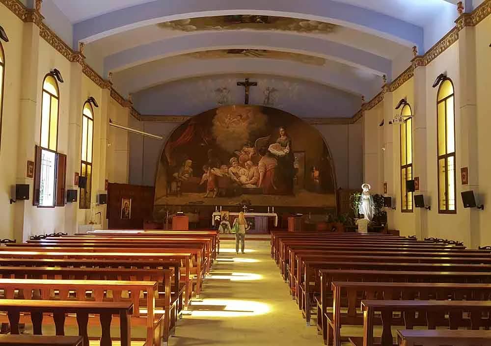 Interior view of Our Lady of Salvation Church (Sarba)
