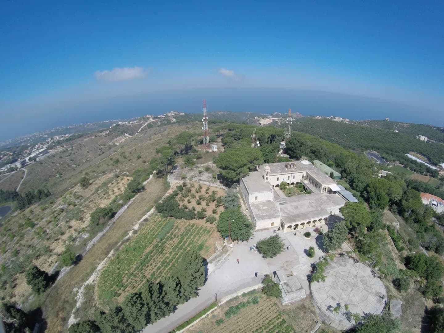 Aérienne view of Monastère de Maad