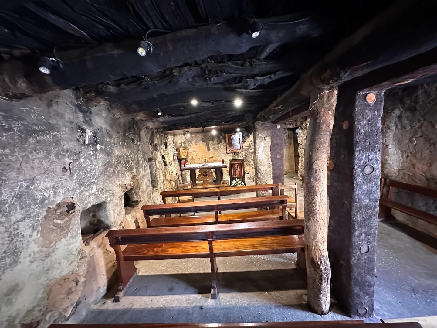Interior view of House of Saint Charbel
