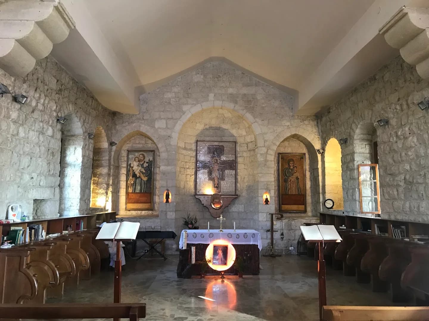 Interior view of Saint Saviour Trappist Monastery