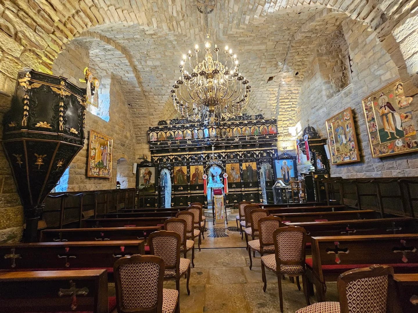 Interior view of Patriarchal Monastery of Saint Elias