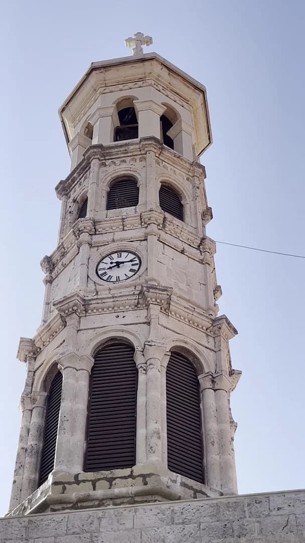 Facade view of Our Lady of Bzommar Monastery