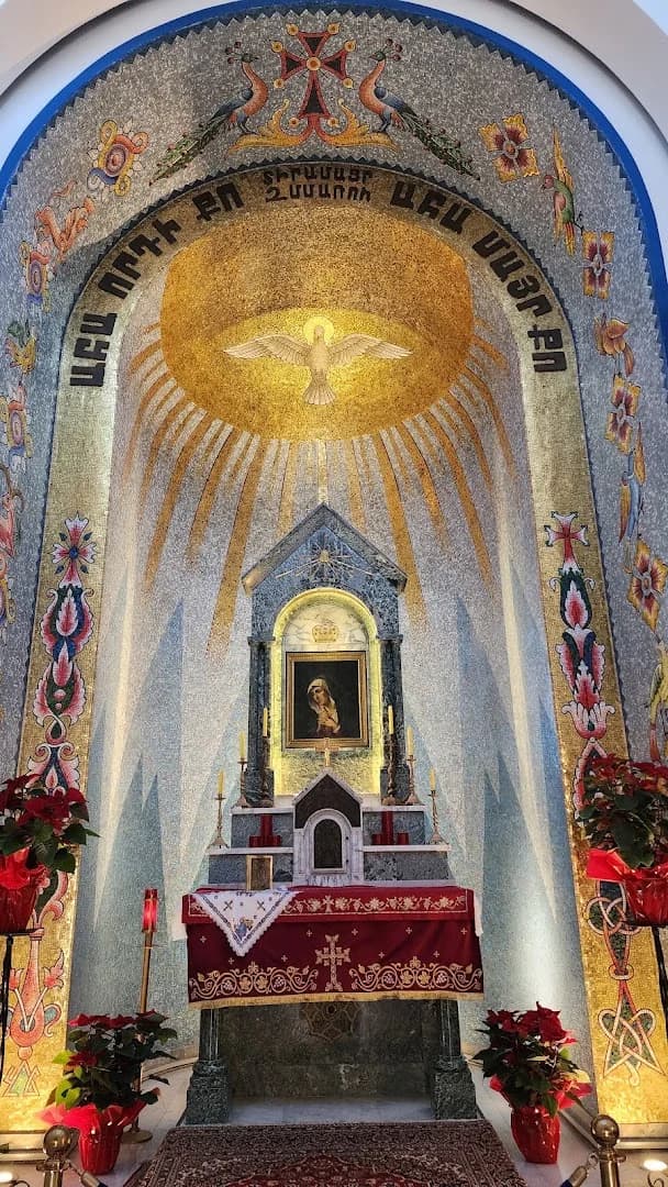 Interior view of Our Lady of Bzommar Monastery