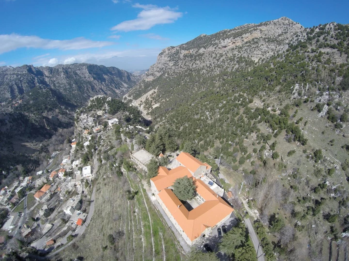 Aérienne view of Monastère Saint-Antoine le Grand