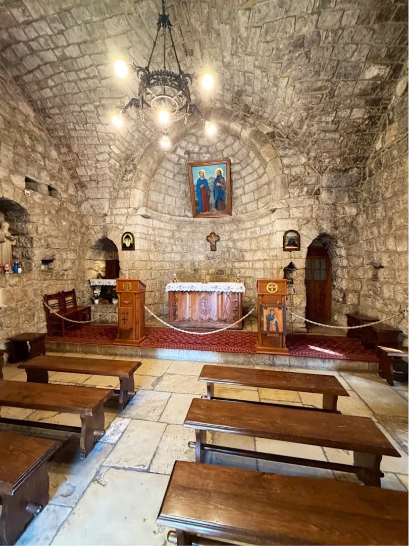 Interior view of Saint Charbel Hermitage
