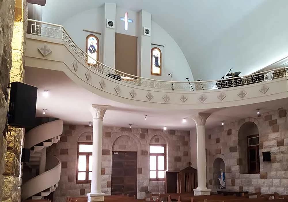 Interior view of Saint Challita Church (Faraya)