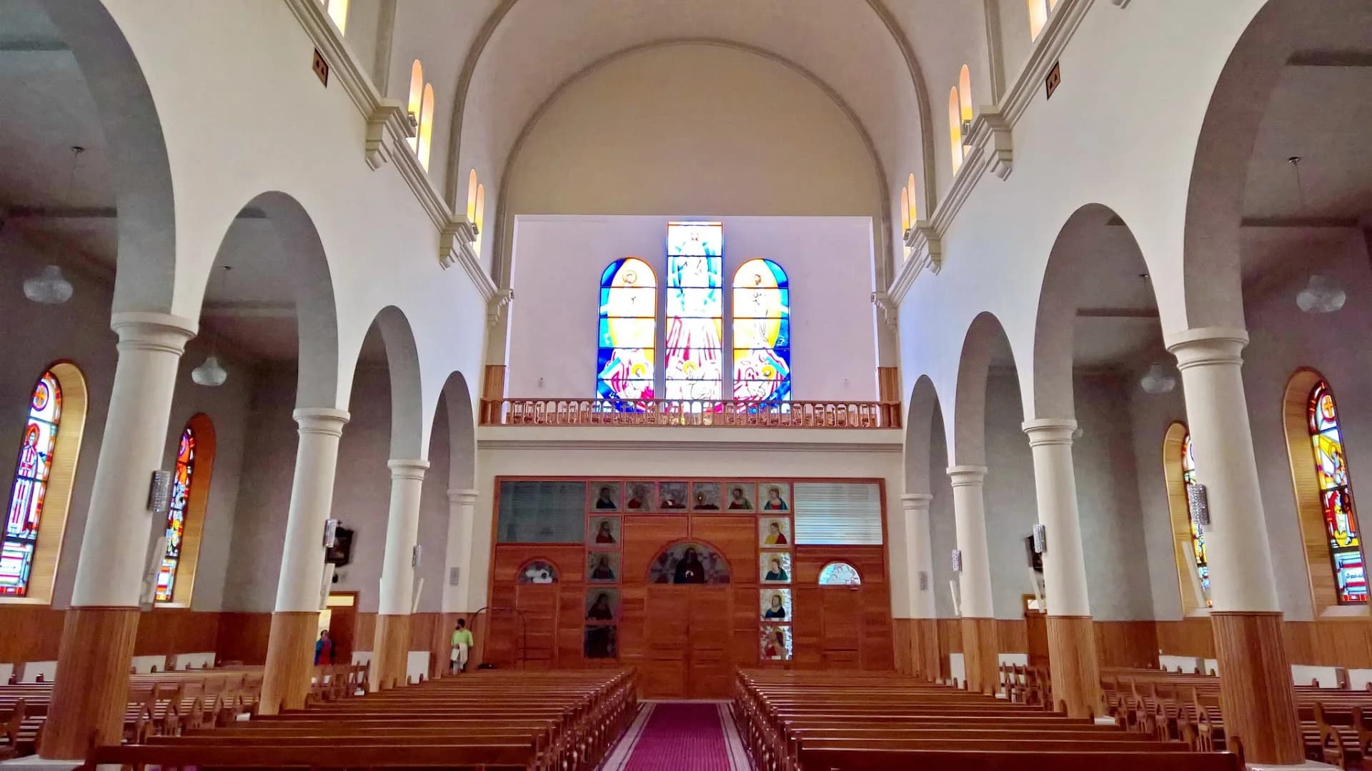 Interior view of Saint Saba Cathedral (Bsharri)