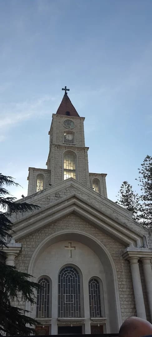 Facade view of Saint Jean Le Baptiste Church