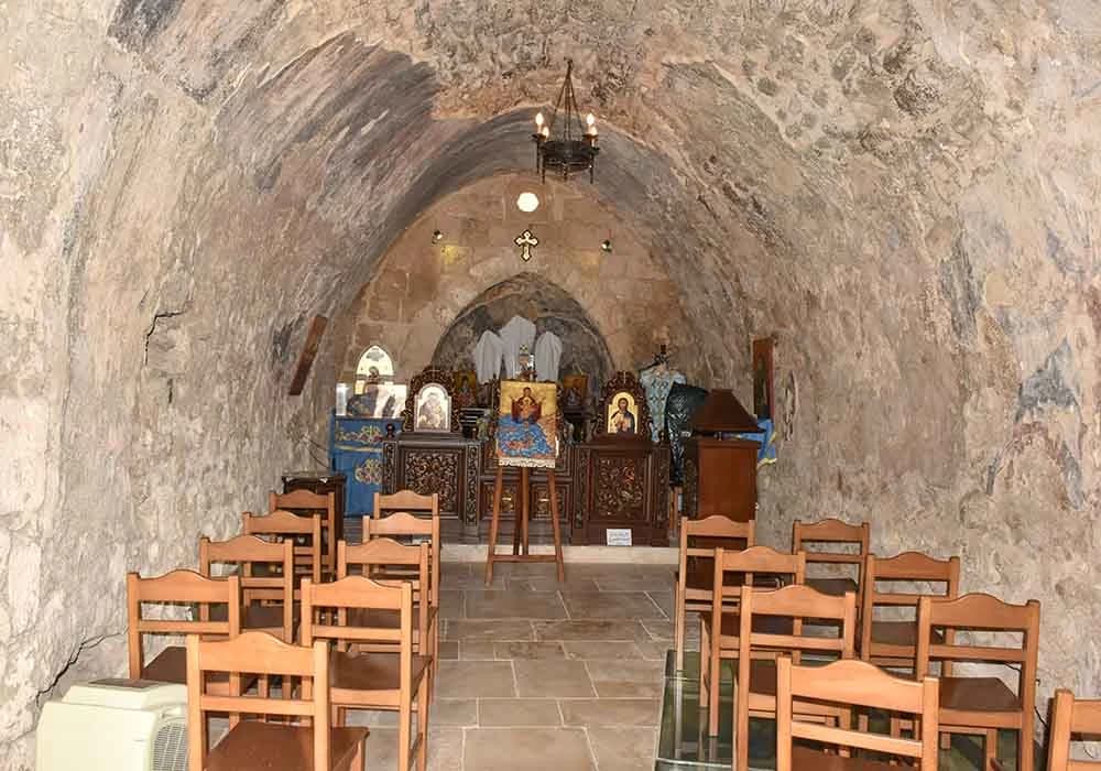 Interior view of Our Lady of the Wind Chapel