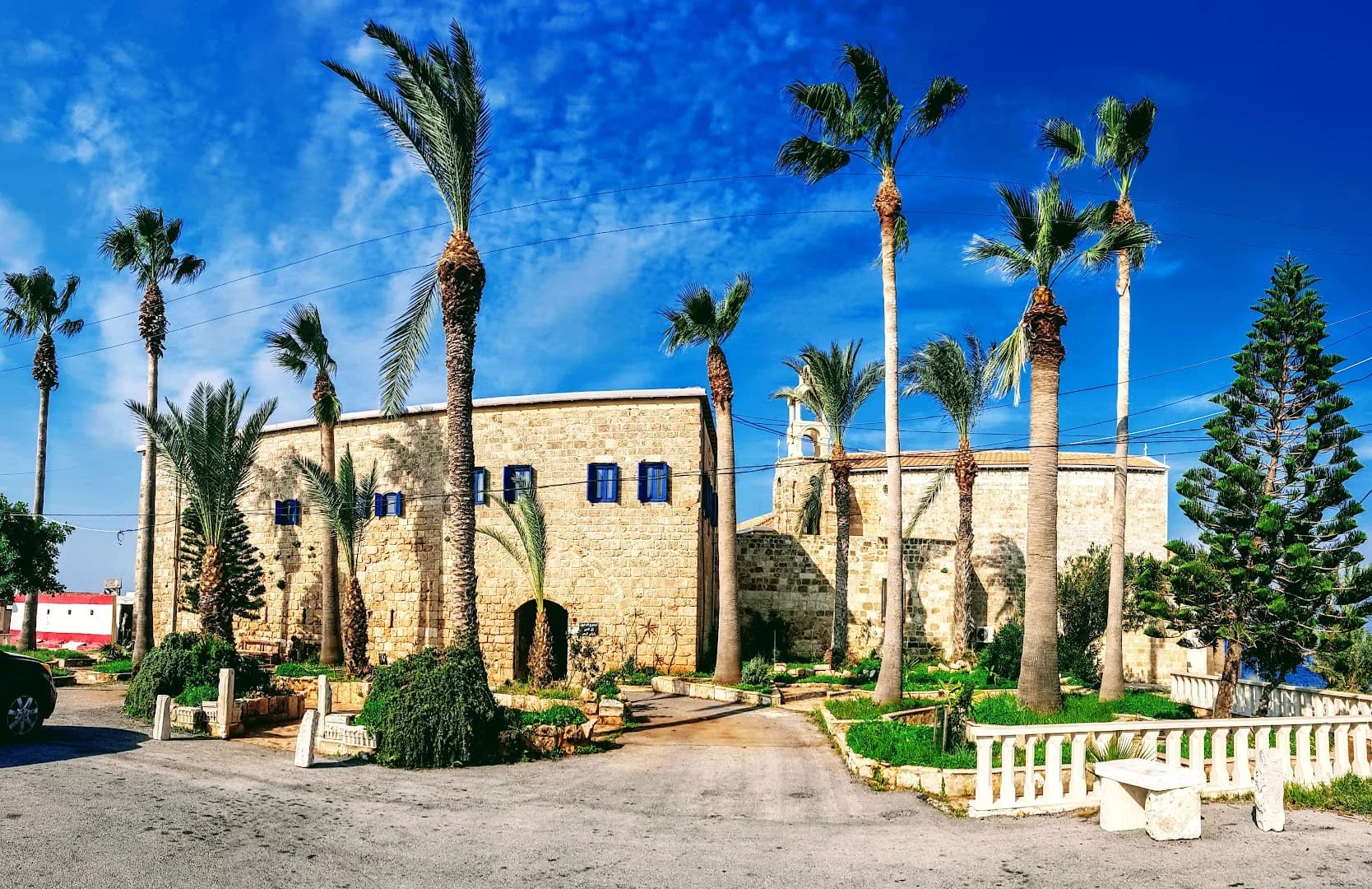 Exterior view of Monastery of Our Lady the Watchtower (Deir Saydet el Natour)