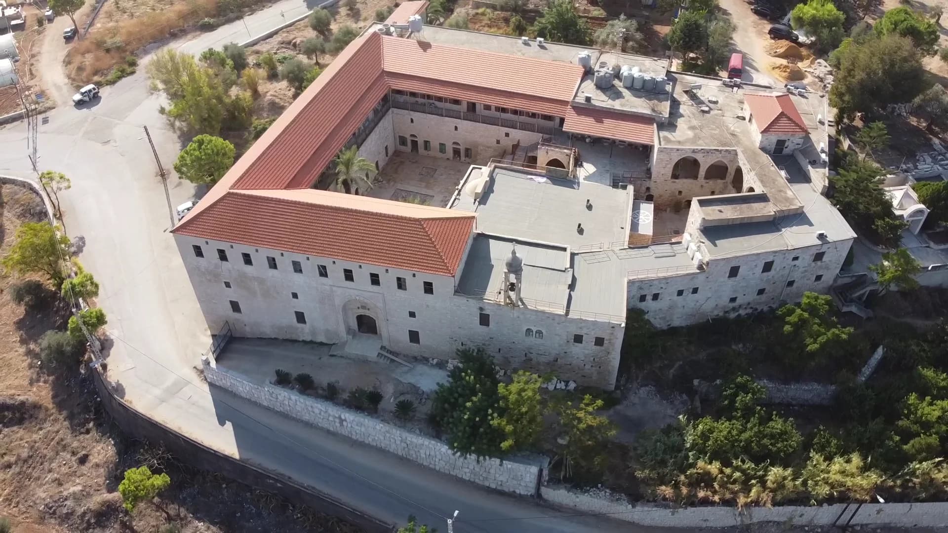 Aerial view of Holy Dormition of the Theotokos Monastery