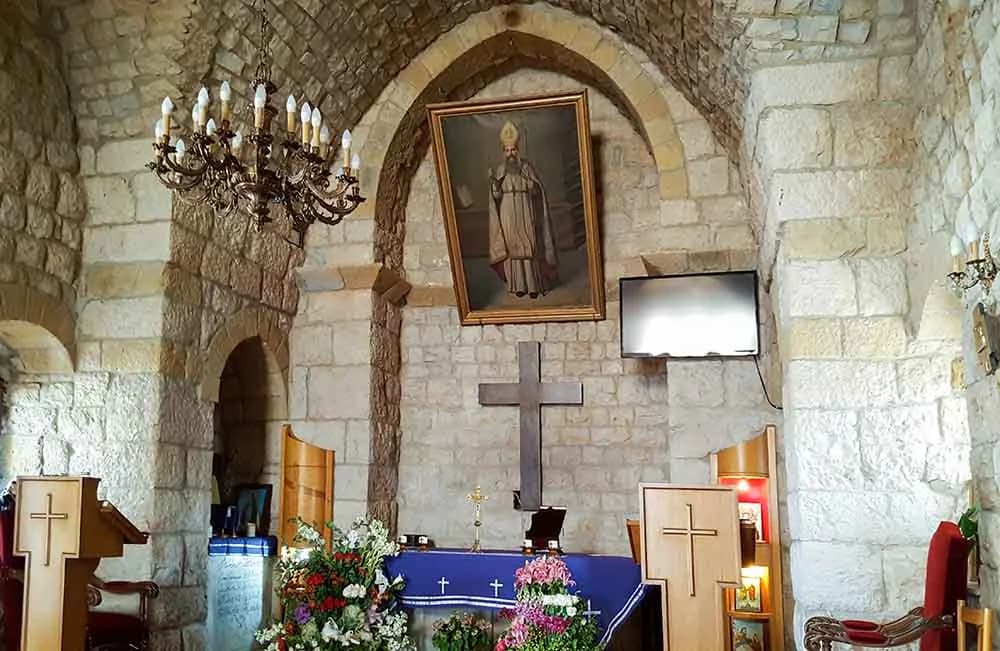 Interior view of Mar Abda Church (Sehaileh)