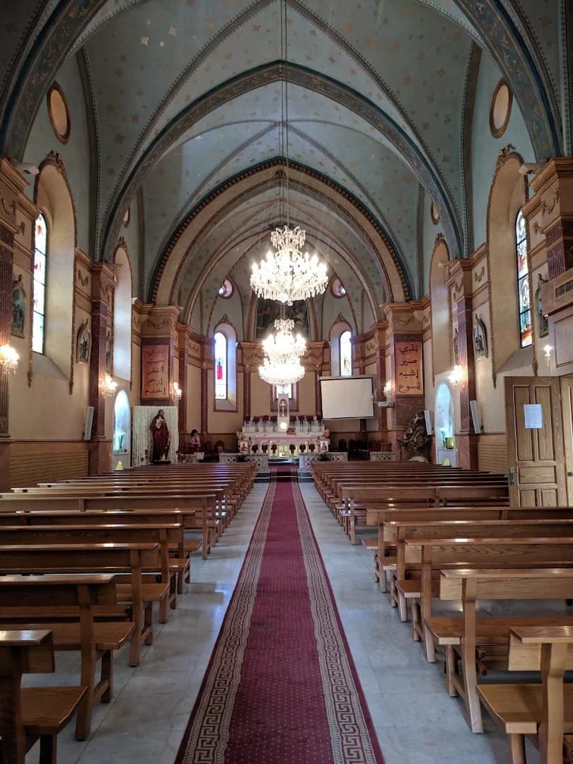 Interior view of Sacred Heart Church (Qornet El Hamra)