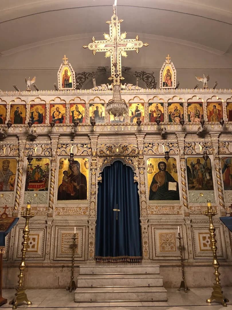 Interior view of Church of the Dormition of the Virgin Mary