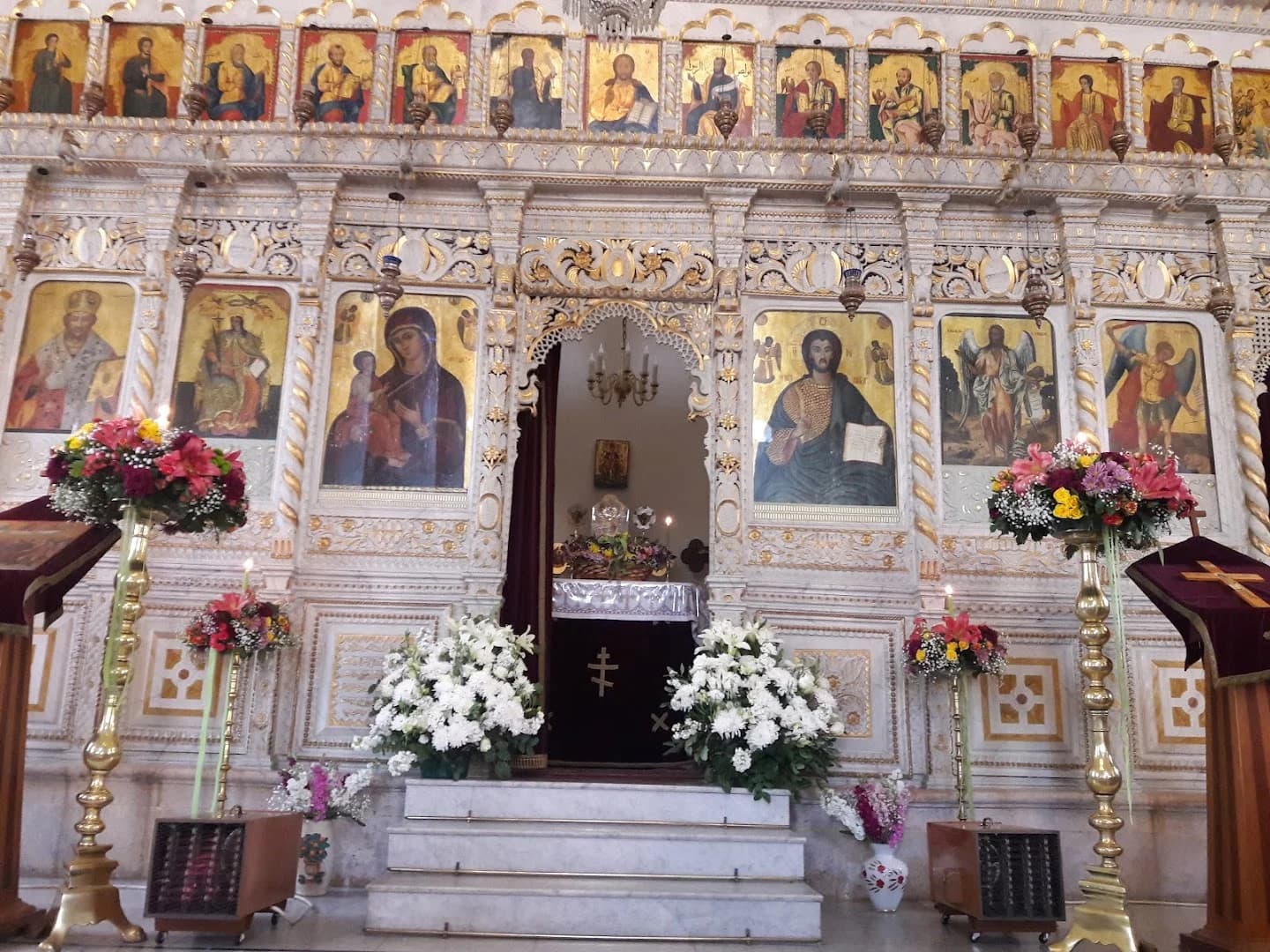 Interior view of Church of the Dormition of the Virgin Mary