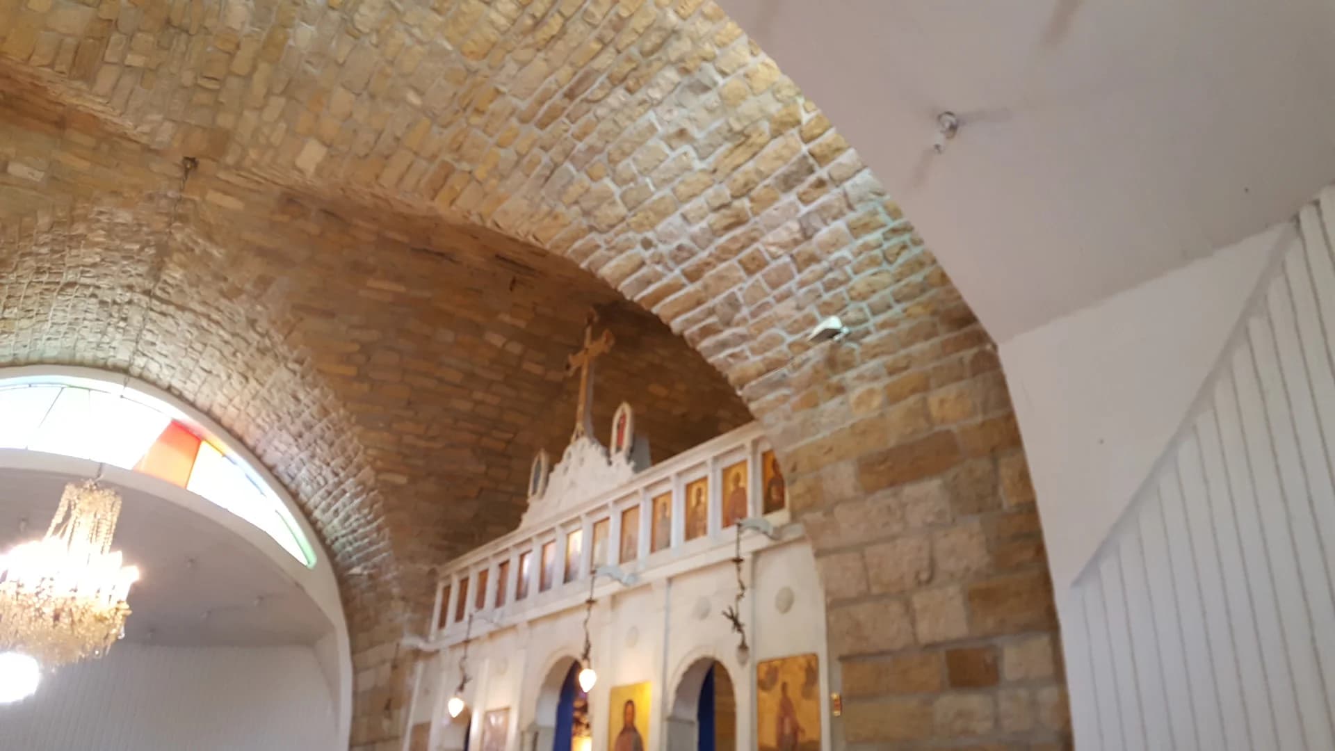 Interior view of Theotokos Dormition Church