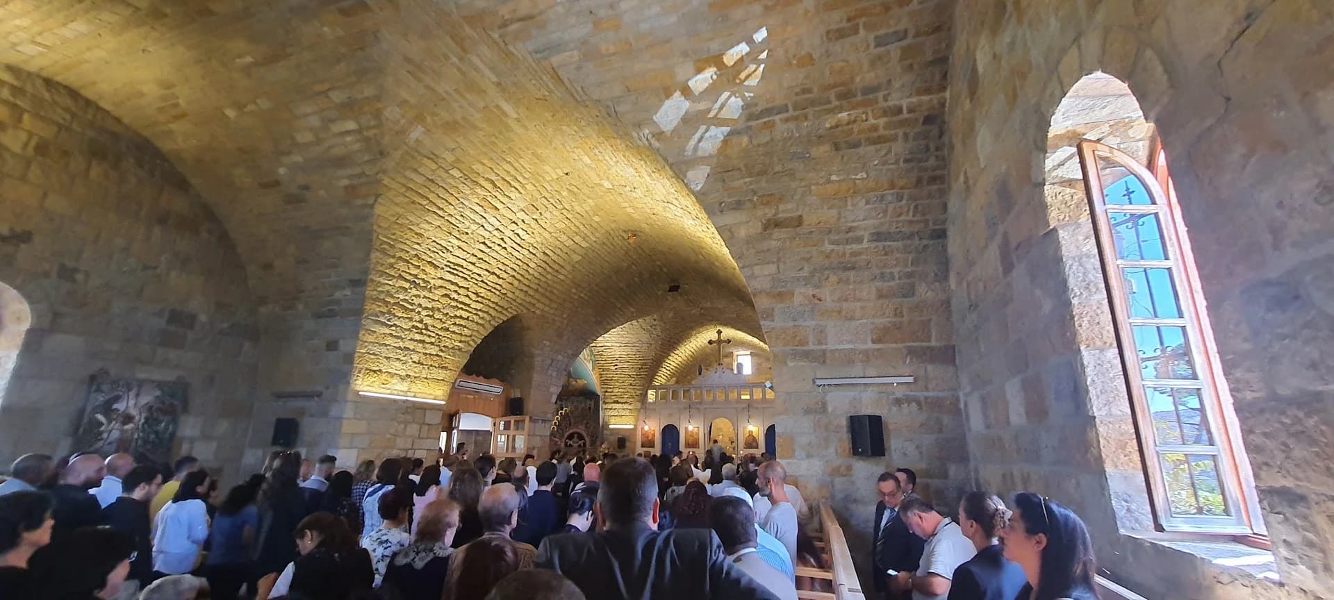 Interior view of Theotokos Dormition Church
