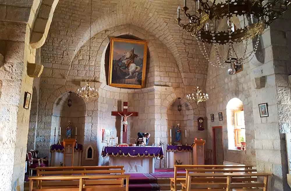 Interior view of Saint Georges Church (Faitroun)