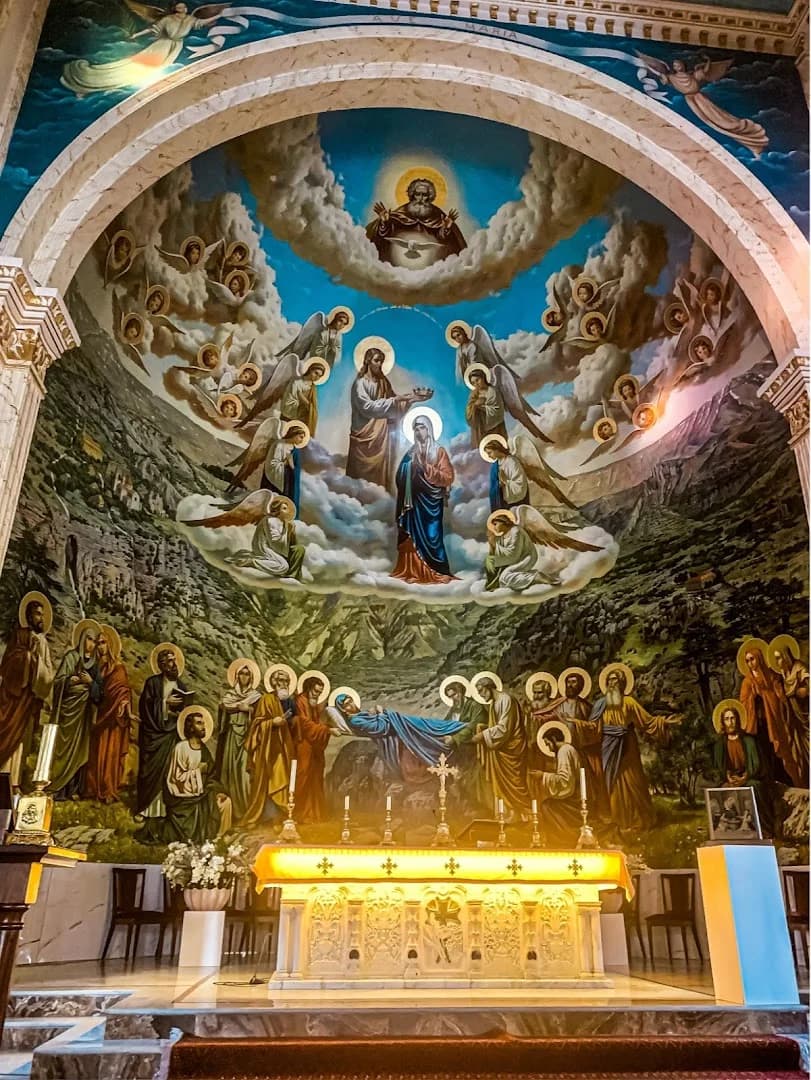 Interior view of Our Lady of Bsharri Church (Sayidat al-Dorr)