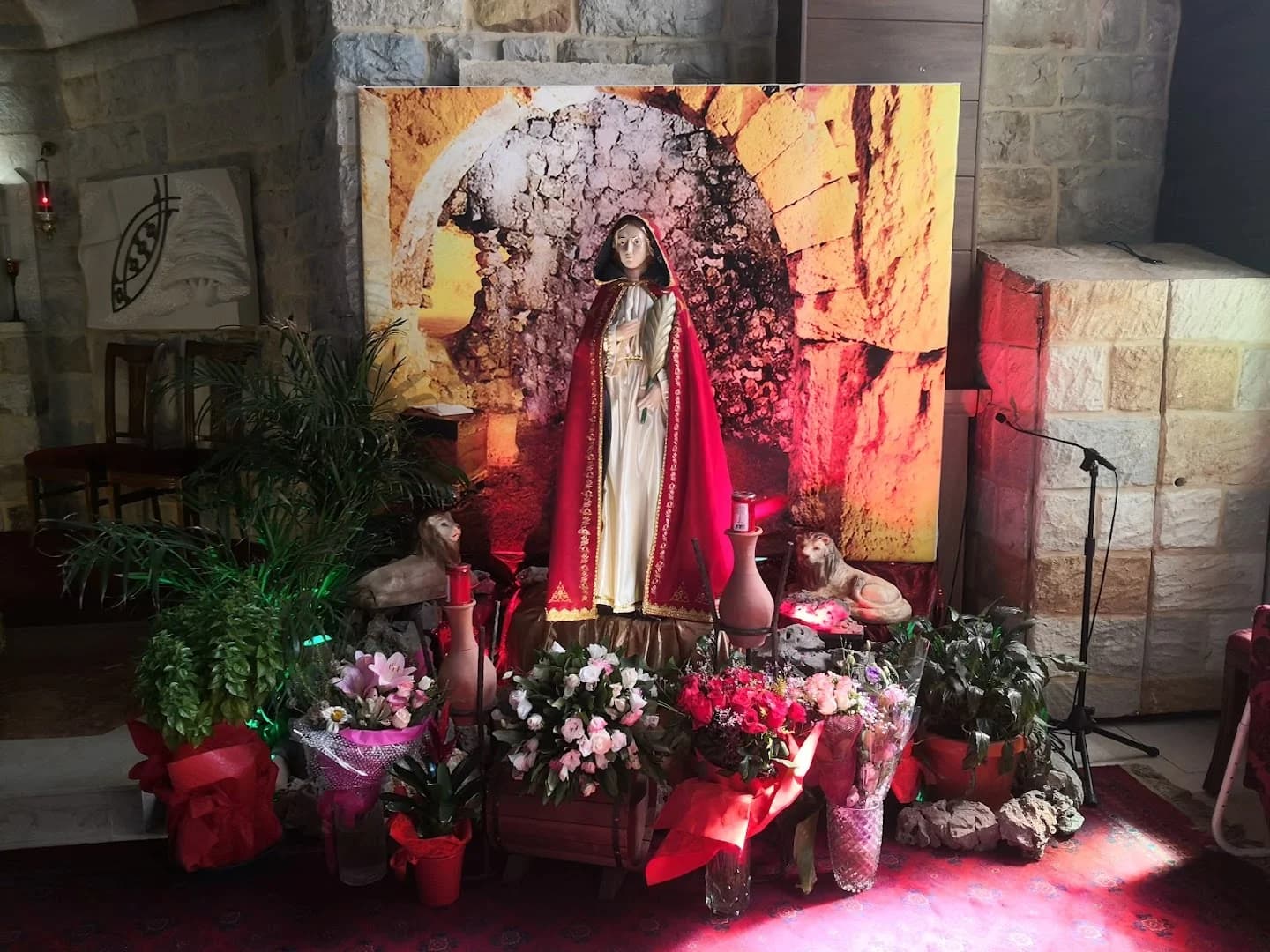 Interior view of Saint Takla Church (Mrouj)